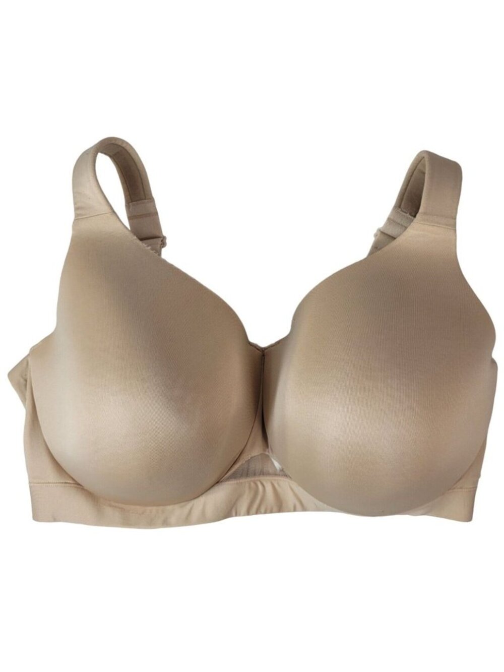 Cacique Comfort Bliss Lightly Lined Max Coverage Underwire Bra Tan 38F Wide Adj